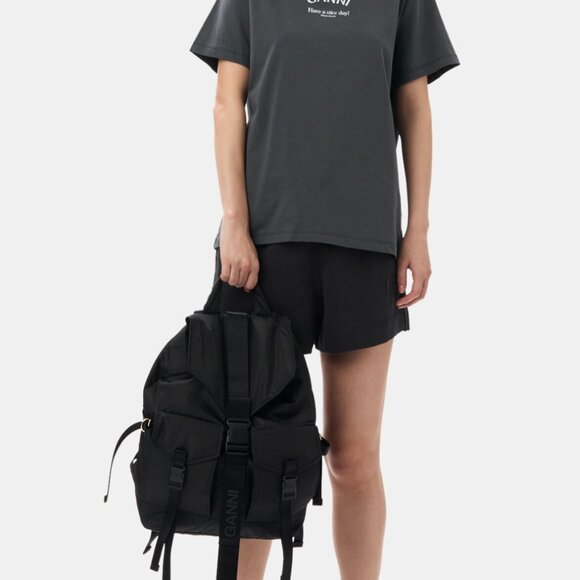 GANNI Black Tech Backpack - Picture 3 of 8